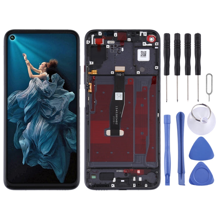 หน้าจอแอลซีดีและชุดประกอบDigitizerพร้อมกรอบสำหรับHuawei Honor 20 / Nova 5T, For Honor 20, For Huawei Nova 5T, For Huawei Honor 20(Phantom Blue), For Huawei Honor 20