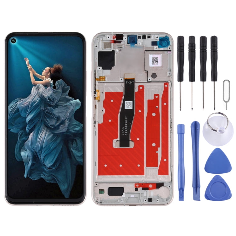 หน้าจอแอลซีดีและชุดประกอบDigitizerพร้อมกรอบสำหรับHuawei Honor 20 / Nova 5T, For Honor 20, For Huawei Nova 5T, For Huawei Honor 20(Phantom Blue), For Huawei Honor 20