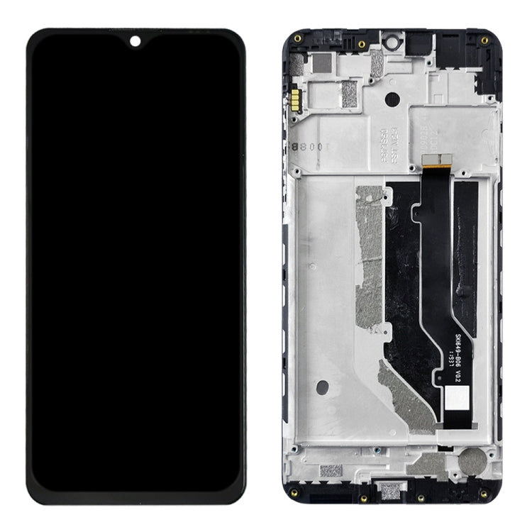 หน้าจอแอลซีดีและชุดประกอบDigitizerพร้อมกรอบสำหรับZTE Blade 20 Smart / V1050, For ZTE Blade 20 Smart