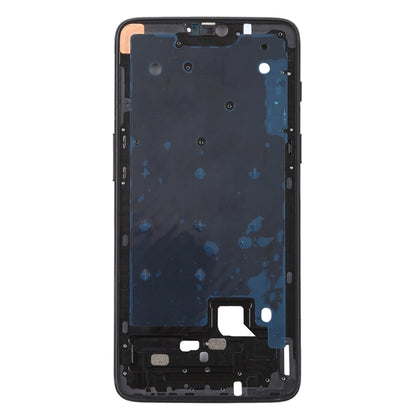 สำหรับ OnePlus 6 ที่อยู่อาศัยด้านหน้า LCD กรอบ Bezel Plate พร้อมปุ่มด้านข้าง, For OnePlus 6 (Jet Black)