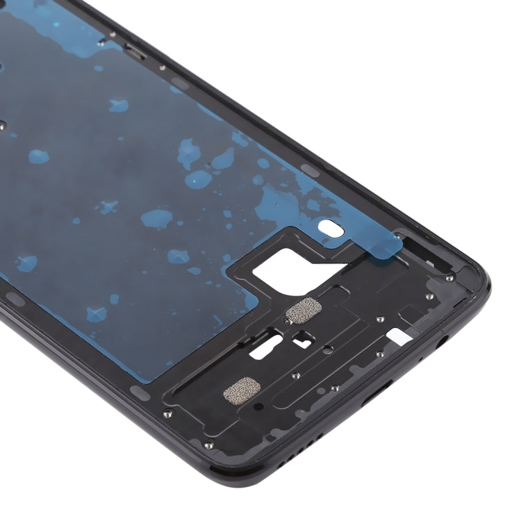 สำหรับ OnePlus 6 ที่อยู่อาศัยด้านหน้า LCD กรอบ Bezel Plate พร้อมปุ่มด้านข้าง, For OnePlus 6 (Jet Black)