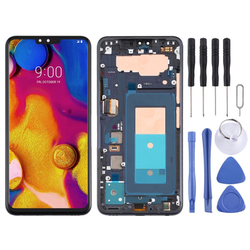 หน้าจอแอลซีดีและชุดประกอบDigitizerพร้อมกรอบสำหรับLG V40 ThinQ, For LG V40 ThinQ