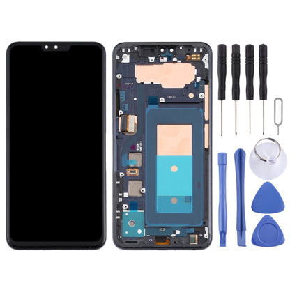 หน้าจอแอลซีดีและชุดประกอบDigitizerพร้อมกรอบสำหรับLG V40 ThinQ, For LG V40 ThinQ