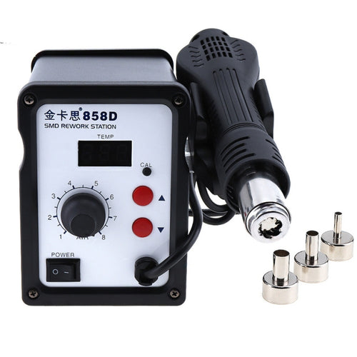 Kaisi K-858D สถานีบัดกรีอากาศร้อน SMD LED จอแสดงผลดิจิตอลรองรับอุณหภูมิที่ควบคุมได้สำหรับหัวฉีด Desoldering + Air, ปลั๊ก EU, K-858D, EU Plug, K-858D, US Plug