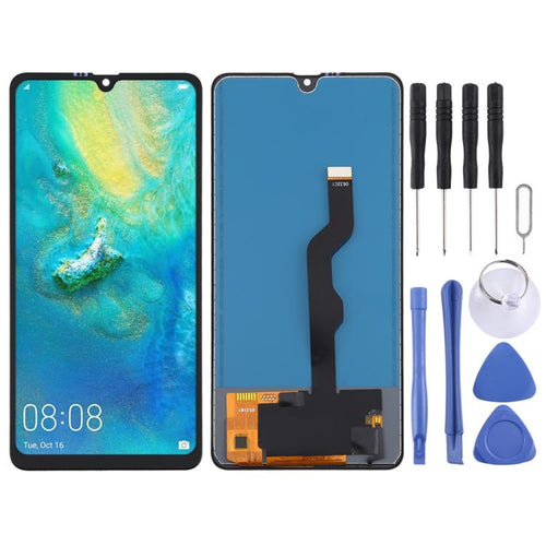 หน้าจอ LCD วัสดุ TFT และชุดประกอบ Digitizer (ไม่รองรับการระบุลายนิ้วมือ) สำหรับ Huawei Mate 20 X, For Huawei Mate 20 X(TFT Material)