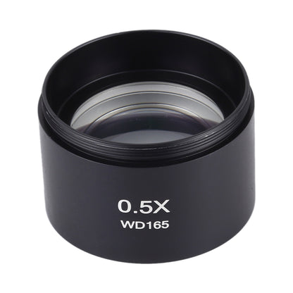 กล้องจุลทรรศน์สเตอริโอเสริมวัตถุประสงค์เลนส์บาร์โลว์เลนส์แว่นขยาย 0.5X WD165, 0.5X WD165