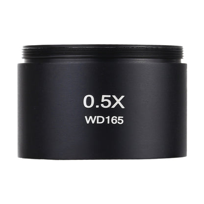 กล้องจุลทรรศน์สเตอริโอเสริมวัตถุประสงค์เลนส์บาร์โลว์เลนส์แว่นขยาย 0.5X WD165, 0.5X WD165