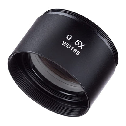 กล้องจุลทรรศน์สเตอริโอเสริมวัตถุประสงค์เลนส์บาร์โลว์เลนส์แว่นขยาย 0.5X WD165, 0.5X WD165