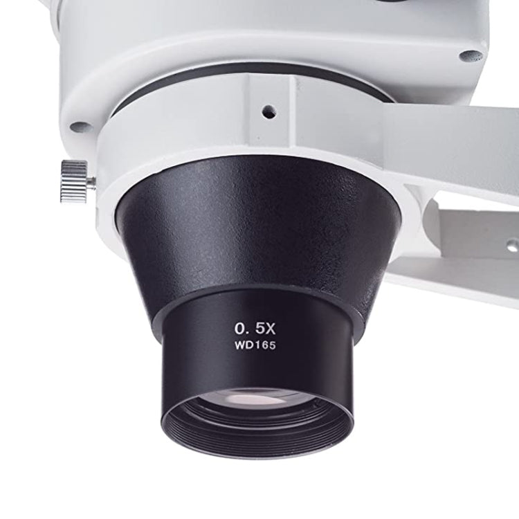 กล้องจุลทรรศน์สเตอริโอเสริมวัตถุประสงค์เลนส์บาร์โลว์เลนส์แว่นขยาย 0.5X WD165, 0.5X WD165