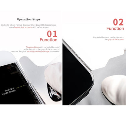 10 ชิ้น QIANLI 3D Ultra Thin Pry Spudger การ์ดถอดประกอบหน้าจอ, 3D Ultra Thin