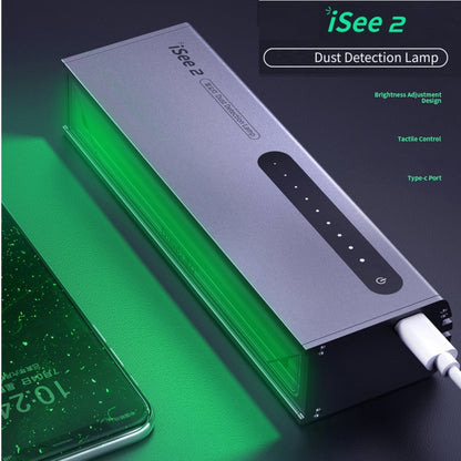 QIANLI iSee 2 ซ่อมหน้าจอ LCD การตรวจสอบฝุ่นลายนิ้วมือโคมไฟตรวจจับรอยขีดข่วนแหล่งกำเนิดแสงสีเขียวปกป้องดวงตา, QIANLI iSee