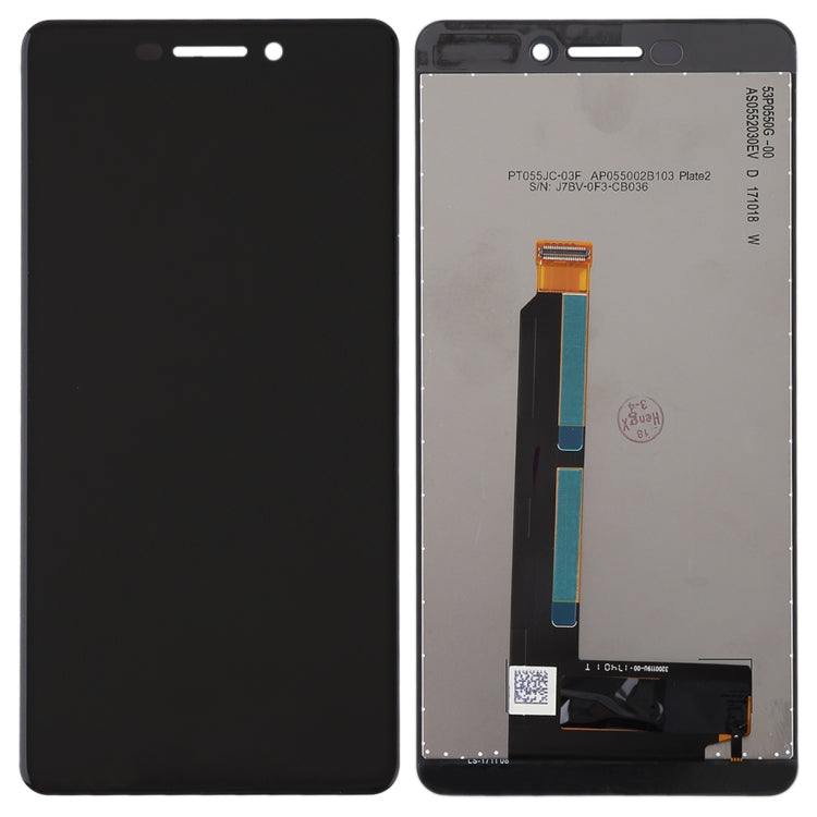 หน้าจอ LCD และชุดประกอบ Digitizer สำหรับ Nokia 6 2018/6.1 SCTA-1043 TA-1045 TA-1050 TA-1054 TA-1068, For Nokia 6 (2018)