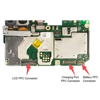 10 ชิ้นเมนบอร์ดจอแสดงผล LCD หน้าจอสัมผัส FPC Connector สำหรับ Huawei P Smart / เพลิดเพลินกับ 7S, For Huawei P Smart
