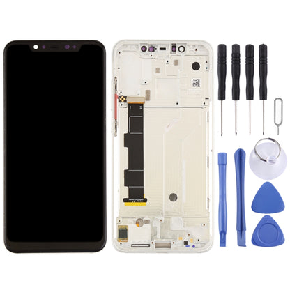 หน้าจอแอลซีดีและชุดประกอบDigitizerพร้อมกรอบและปุ่มด้านข้างสำหรับ Xiaomi Mi 8, For Xiaomi Mi 8, For Mi 8 (Rose Gold)
