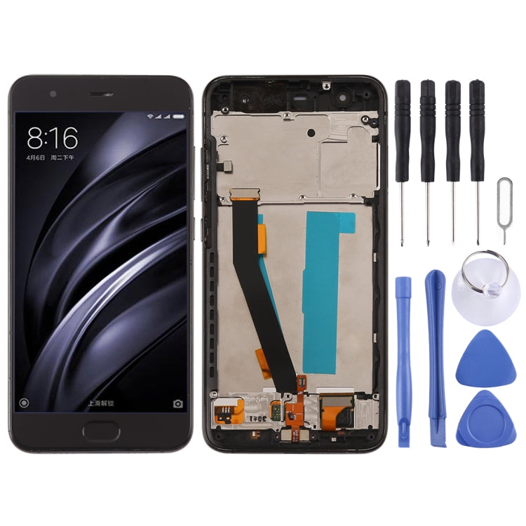 หน้าจอแอลซีดีและชุดประกอบDigitizerพร้อมกรอบสำหรับXiaomi Mi 6, For Xiaomi Mi 6