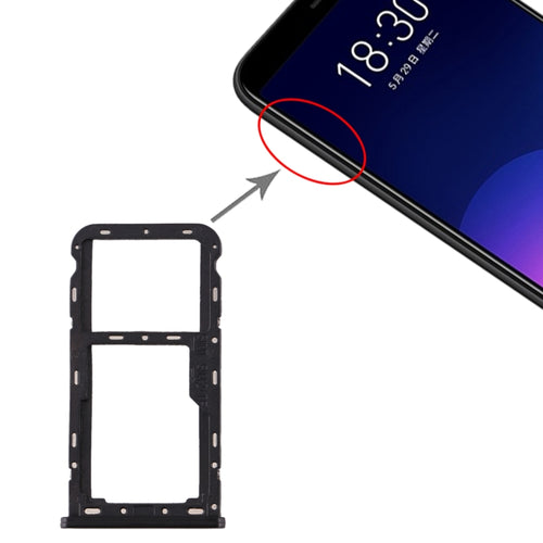สำหรับถาดซิมการ์ด Meizu M6T + ถาดใส่การ์ด SIM / Micro SD, For Meizu M6T