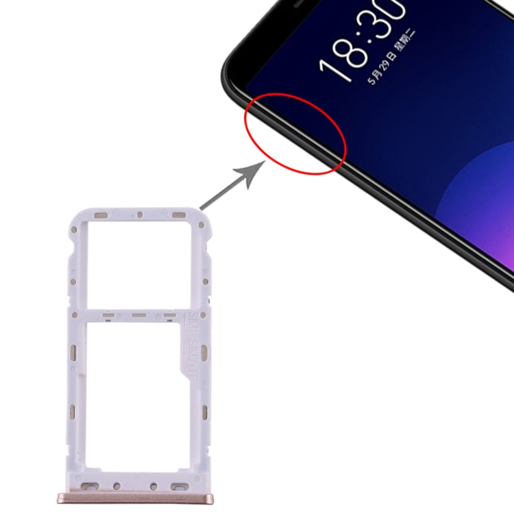 สำหรับถาดซิมการ์ด Meizu M6T + ถาดใส่การ์ด SIM / Micro SD, For Meizu M6T