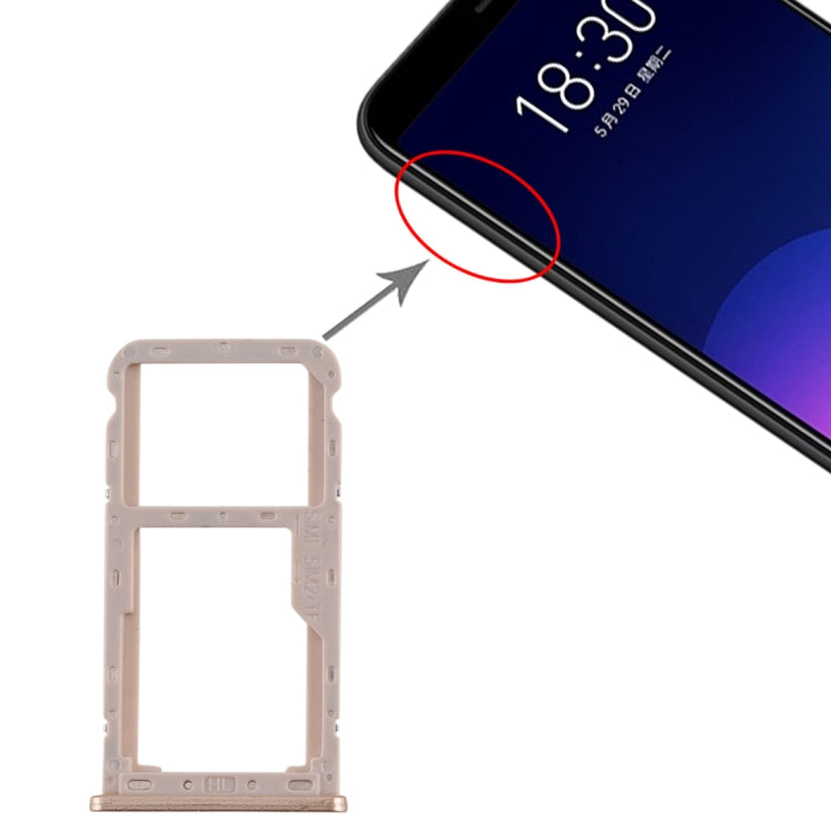 สำหรับถาดซิมการ์ด Meizu M6T + ถาดใส่การ์ด SIM / Micro SD, For Meizu M6T