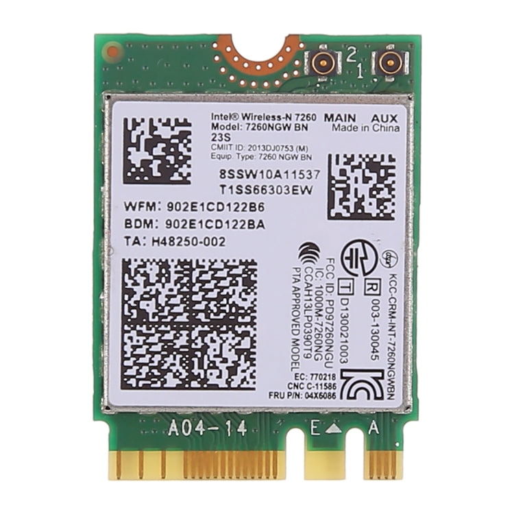 การ์ดเครือข่ายไร้สาย 7260NGW 7260BN สำหรับ Lenovo 2014 X1 T440 L540 X240, 7260NGW