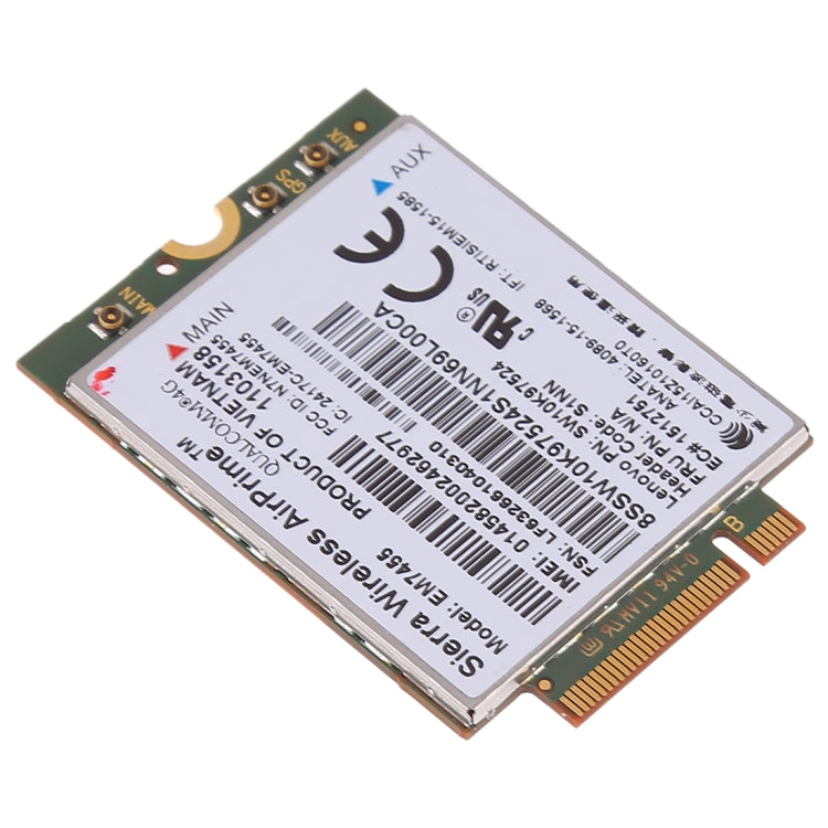 EM7455 Sierra Wireless FDD/TDD LTE Cat6 โมดูล 4G, 4G สำหรับแล็ปท็อป Lenovo ThinkPad P50 P50S P40 โยคะ L460 T460 T460P T460S, EM7455