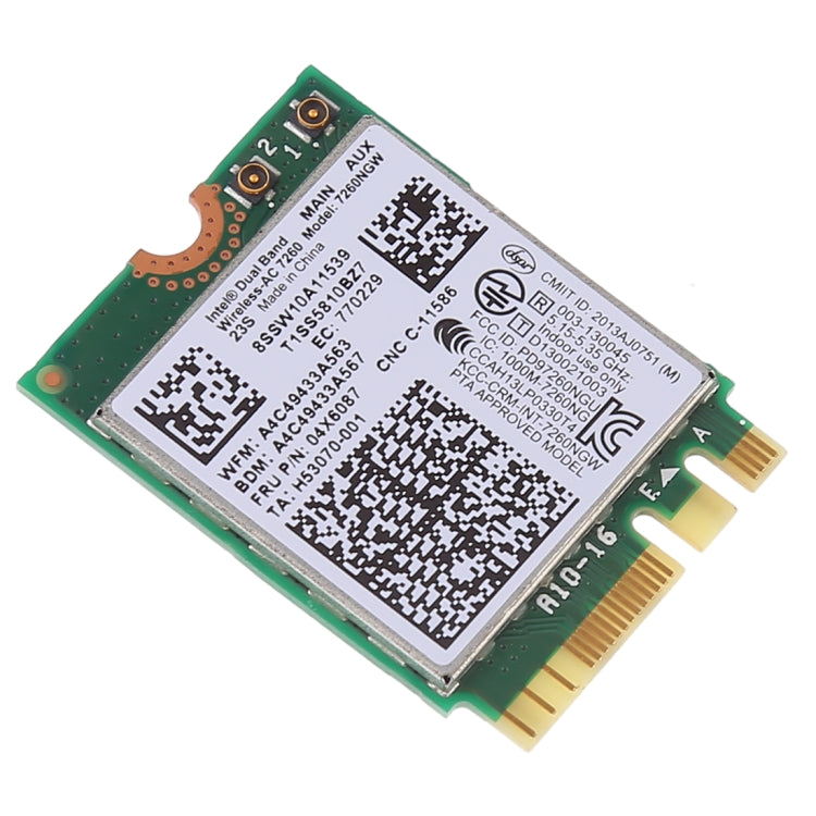 Dual Band AC1200 ไร้สาย NGFF M.2 การ์ด Wifi 7260NGW 7260AC การ์ดเครือข่ายสำหรับ Lenovo T440 X240 B40 B50 Y40 Y70 Y50 7260AC, AC1200