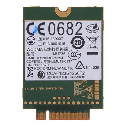 การ์ดเครือข่ายไร้สายสำหรับ Huawei MU736 3G WWAN การ์ดโมดูล 723985-001 748599-001, MU736