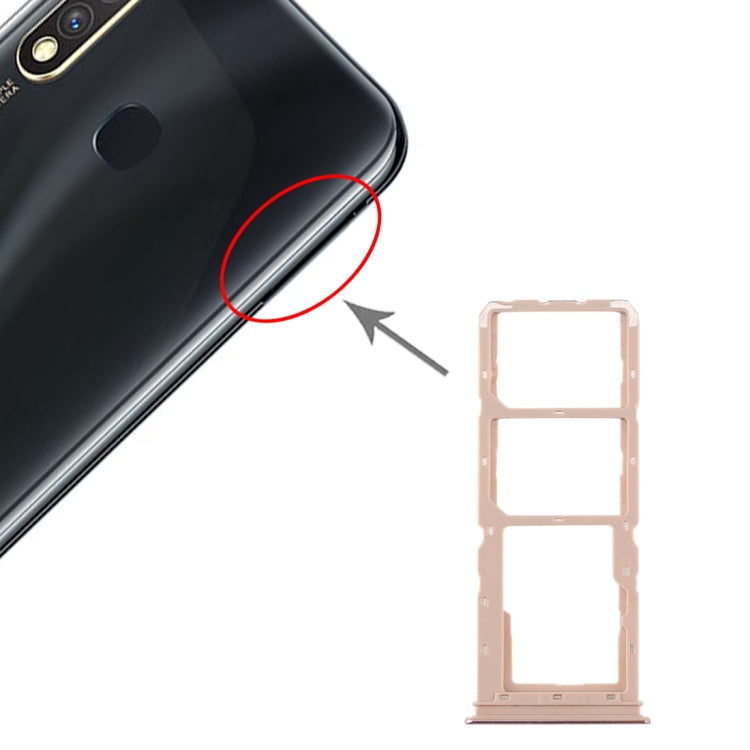 สำหรับ vivo Y5s ถาดซิมการ์ด + ถาดซิมการ์ด + ถาดการ์ด Micro SD, For vivo Y5s