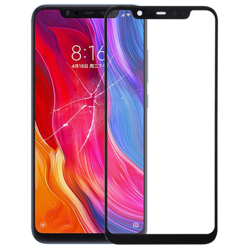 เลนส์กระจกด้านนอกหน้าจอด้านหน้าสำหรับ Xiaomi Mi 8, For Xiaomi Mi 8