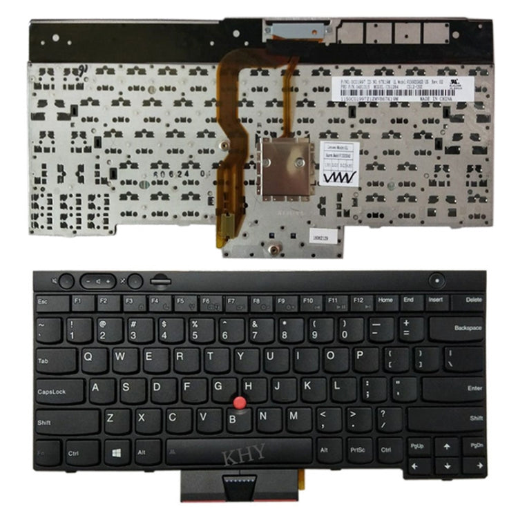 แป้นพิมพ์แล็ปท็อปภาษาอังกฤษเวอร์ชันสหรัฐอเมริกาพร้อมแท่งชี้สำหรับ Lenovo IBM Thinkpad L430 / T430 / T430i / T430S, Teclado 04X1315 / 04X1201 / 04X1277 / 0C01997, For Thinkpad L430 (US)