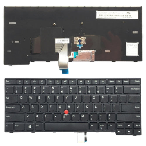 US Version แป้นพิมพ์แล็ปท็อปภาษาอังกฤษพร้อม Pointing Sticks สำหรับ Lenovo IBM Thinkpad E470 / E470C / E475, teclado 01AX080 / 01AX040 / 01AX000 / SN20K93235, For Thinkpad E470 (US)