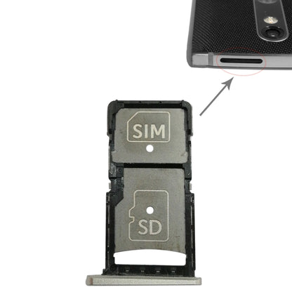 ถาดซิมการ์ด + ถาดการ์ด Micro SD สำหรับ Motorola Droid Turbo 2 / XT1585, For Motorola Droid Turbo 2 (Grey), For Motorola Droid Turbo 2
