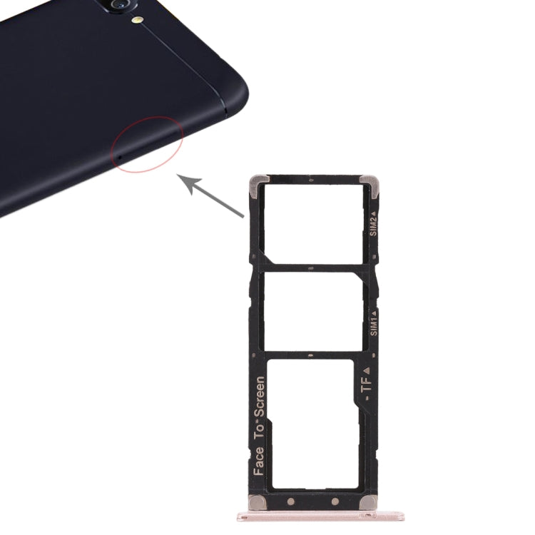 ถาดซิมการ์ด 2 ใบ + ถาดการ์ด Micro SD สำหรับ Asus ZenFone 4 Max ZC520KL, For Asus ZC520KL, For Asus ZC520KL (2 SIM)