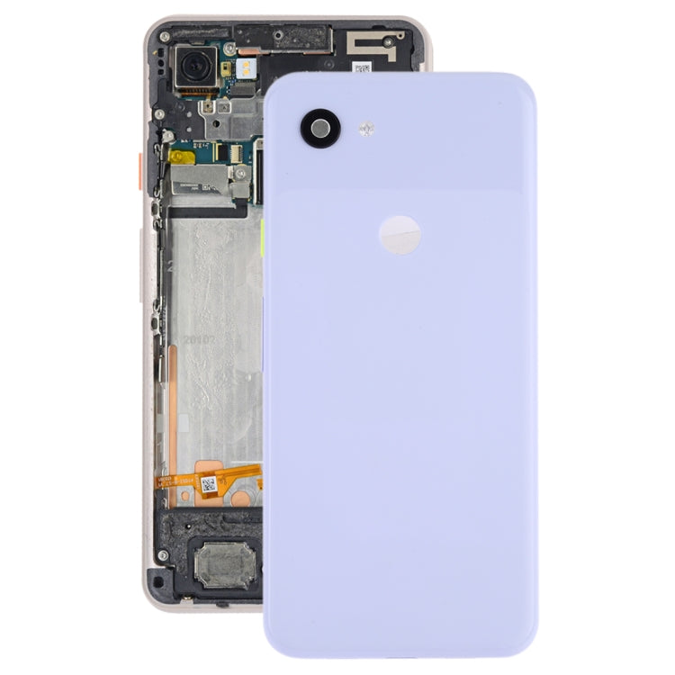 ฝาหลังแบตเตอรี่พร้อมเลนส์กล้องและปุ่มด้านข้างสำหรับ Google Pixel 3a, For Google Pixel 3a, Google Pixel 3a (Light Purple)