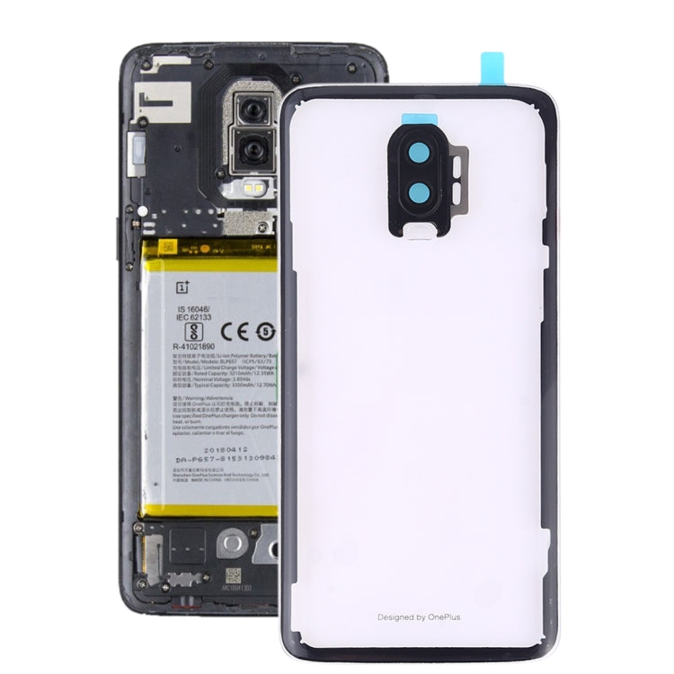 สำหรับฝาหลังแบตเตอรี่ OnePlus 6T พร้อมเลนส์กล้อง, For OnePlus 6T