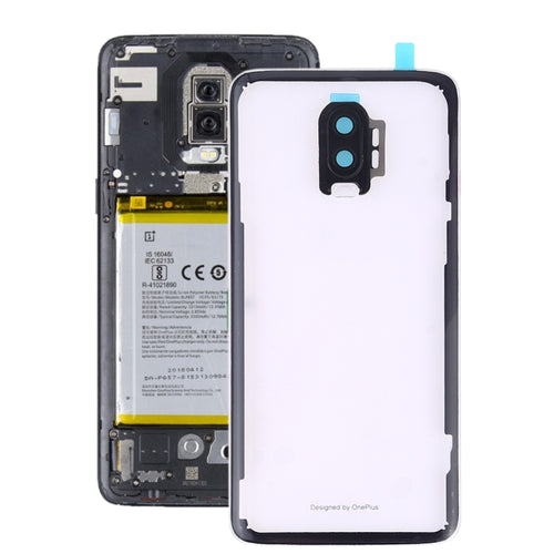 สำหรับฝาหลังแบตเตอรี่ OnePlus 6T พร้อมเลนส์กล้อง, For OnePlus 6T
