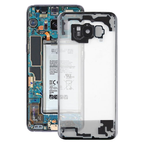 สำหรับ Samsung Galaxy S8 + / G955 G955F G955FD G955U G955A G955P G955T G955V G955R4 G955W G9550 ฝาหลังแบตเตอรี่โปร่งใสพร้อมฝาครอบเลนส์กล้อง, For Galaxy S8 +