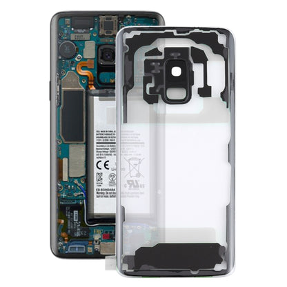 สำหรับ Samsung Galaxy S9 G960F G960F/DS G960U G960W G9600 ฝาหลังแบตเตอรี่โปร่งใสพร้อมฝาครอบเลนส์กล้อง, For Galaxy S9