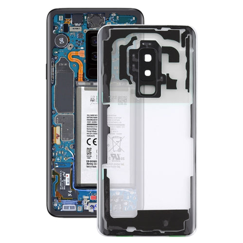 สำหรับ Samsung Galaxy S9 + / G965F G965F/DS G965U G965W G9650 ฝาหลังแบตเตอรี่โปร่งใสพร้อมฝาครอบเลนส์กล้อง, For Galaxy S9+