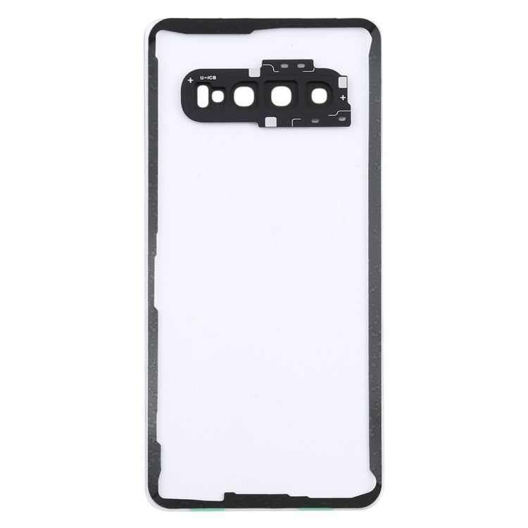สำหรับ Samsung Galaxy S10 G973F/DS G973U G973 SM-G973 ฝาหลังแบตเตอรี่โปร่งใสพร้อมฝาครอบเลนส์กล้อง, For Galaxy S10