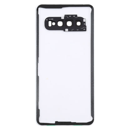สำหรับ Samsung Galaxy S10 G973F/DS G973U G973 SM-G973 ฝาหลังแบตเตอรี่โปร่งใสพร้อมฝาครอบเลนส์กล้อง, For Galaxy S10