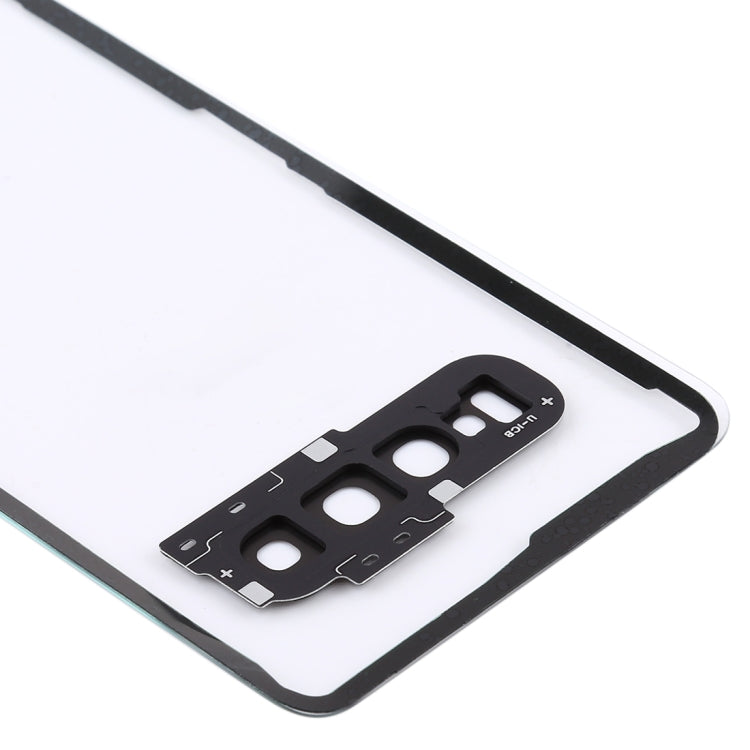 สำหรับ Samsung Galaxy S10 G973F/DS G973U G973 SM-G973 ฝาหลังแบตเตอรี่โปร่งใสพร้อมฝาครอบเลนส์กล้อง, For Galaxy S10