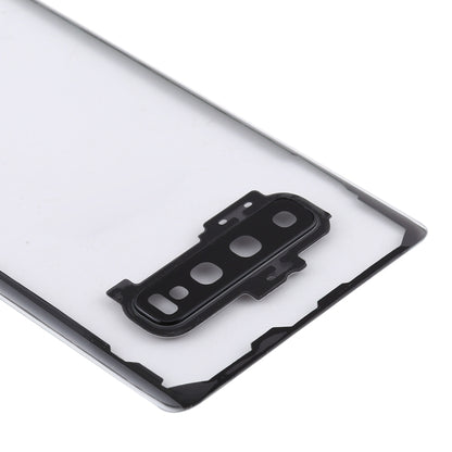 สำหรับ Samsung Galaxy S10 + SM-G9750 G975F ฝาหลังแบตเตอรี่โปร่งใสพร้อมฝาครอบเลนส์กล้อง, For Galaxy S10+