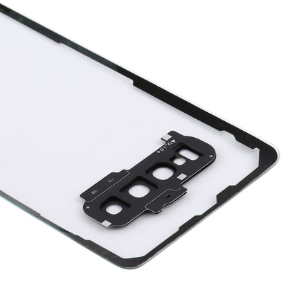 สำหรับ Samsung Galaxy S10 + SM-G9750 G975F ฝาหลังแบตเตอรี่โปร่งใสพร้อมฝาครอบเลนส์กล้อง, For Galaxy S10+