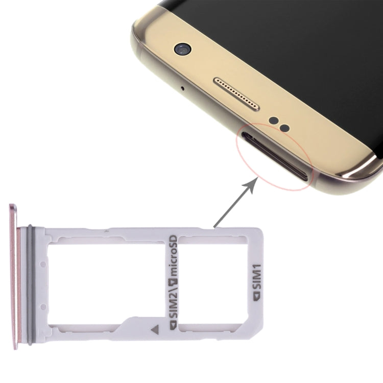 สำหรับถาดซิมการ์ด Galaxy S7 Edge 2 / ถาดการ์ด Micro SD, For Galaxy S7 Edge, For Samsung Galaxy S7 Edge