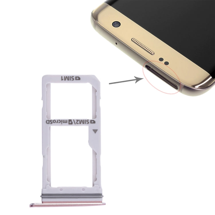 สำหรับถาดซิมการ์ด Galaxy S7 Edge 2 / ถาดการ์ด Micro SD, For Galaxy S7 Edge, For Samsung Galaxy S7 Edge