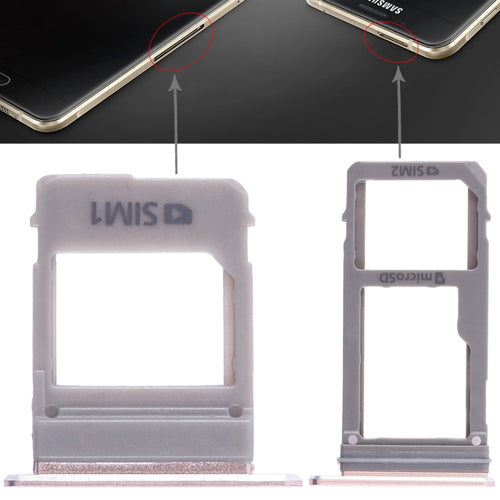 สำหรับ Galaxy A520/A720 2 ถาดซิมการ์ด + ถาดการ์ด Micro SD, For Galaxy A520 / A720, For Samsung Galaxy A520 (Double), For Samsung Galaxy A5 (2017) Double, For GalaxyA520 / A720