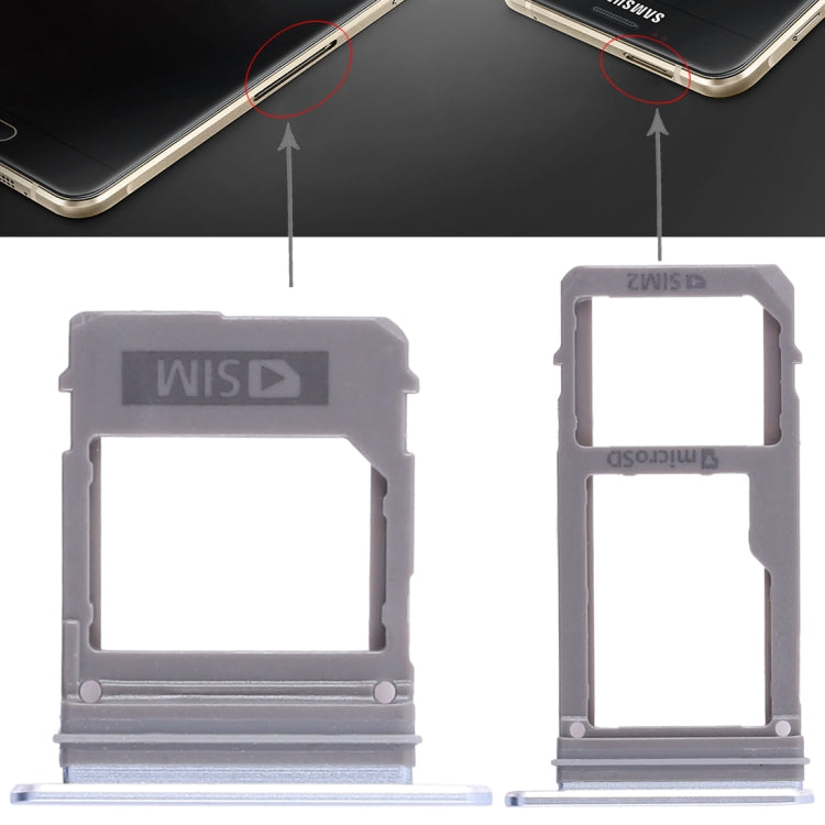 สำหรับ Galaxy A520/A720 2 ถาดซิมการ์ด + ถาดการ์ด Micro SD, For Galaxy A520 / A720, For Samsung Galaxy A520 (Double), For Samsung Galaxy A5 (2017) Double, For GalaxyA520 / A720