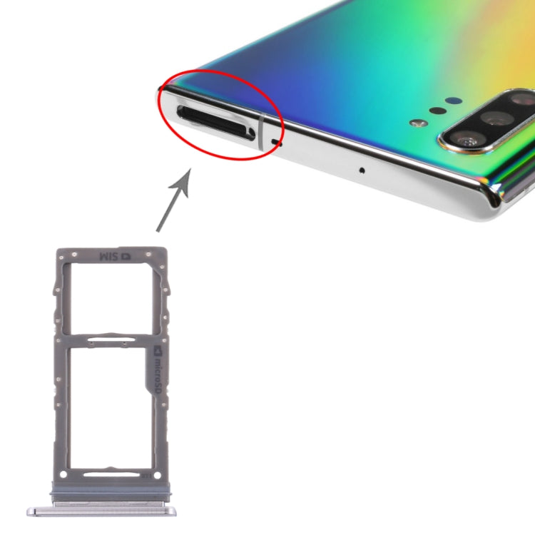 สำหรับ Samsung Galaxy Note10 + ถาดซิมการ์ด/ถาดการ์ด Micro SD, For Samsung Galaxy Note10+(Single)