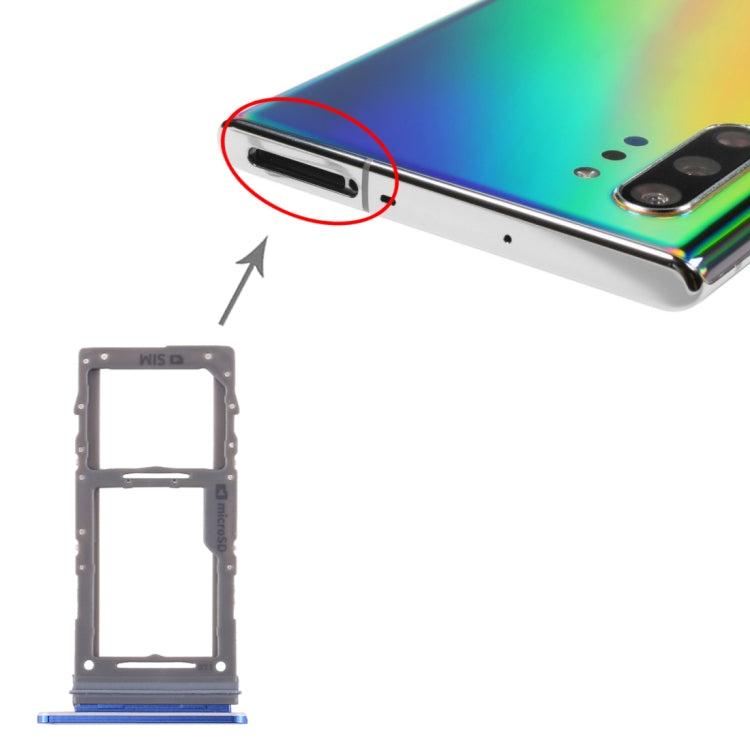 สำหรับ Samsung Galaxy Note10 + ถาดซิมการ์ด/ถาดการ์ด Micro SD, For Samsung Galaxy Note10+(Single)