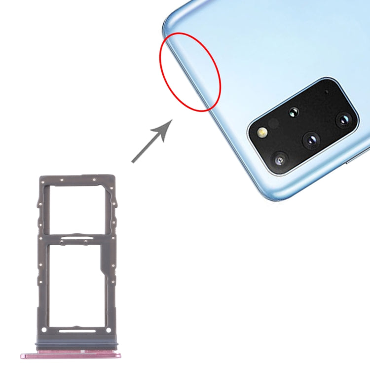สำหรับ Samsung Galaxy S20 + / Galaxy S20 Ultra ถาดซิมการ์ด + ถาดการ์ด Micro SD, For Samsung Galaxy S20+(Single), For Samsung Galaxy S20+(Single SIM)